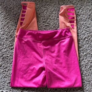 More Than Magic Pink Leggings with Stylish Cutouts